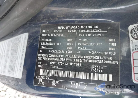 2010 Ford Transit Connect Xlt from USA, damaged, VIN NM0LS7DN1AT011561